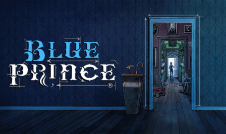 Mysterious blue corridor in Mount Holly mansion in Blue Prince game